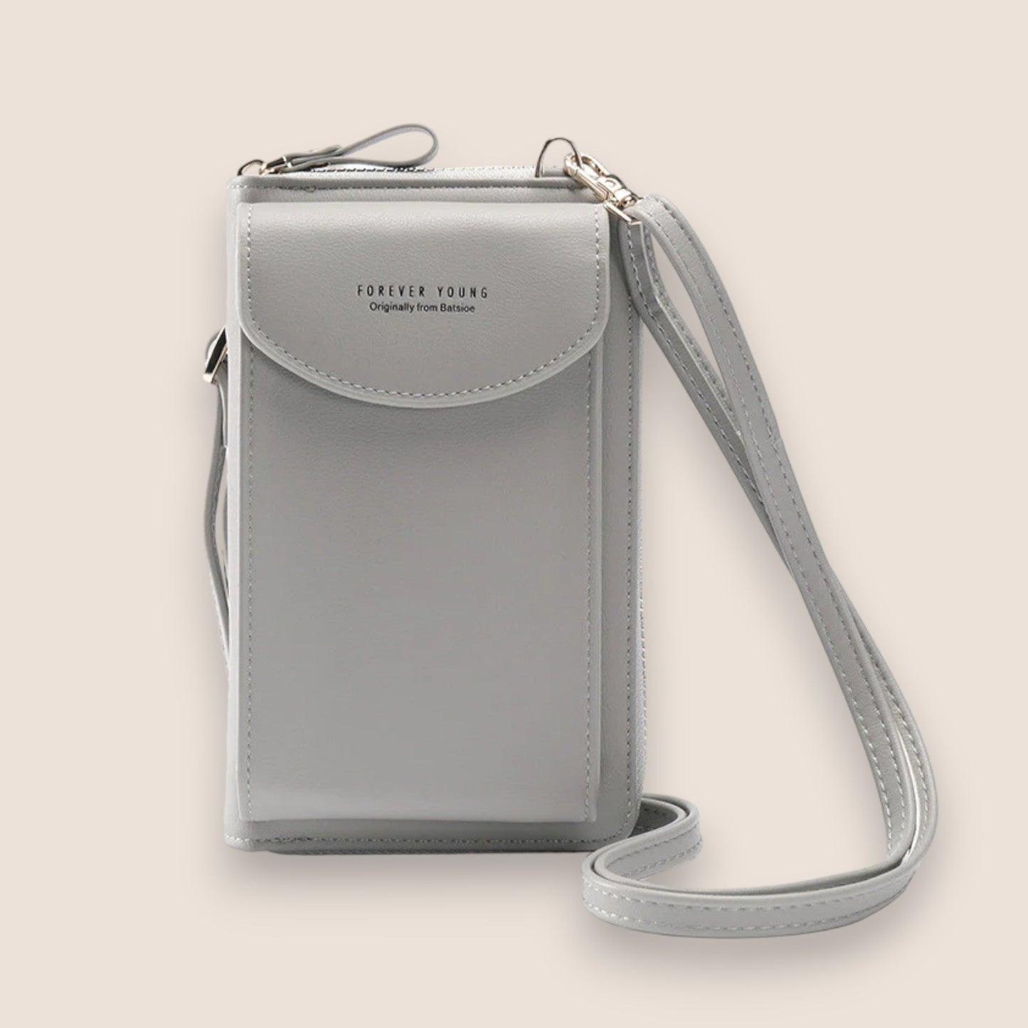 Amarise - Schultertasche für Telefon Geldbörse "Immer Jung"