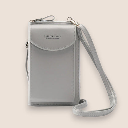 Amarise - Schultertasche für Telefon Geldbörse "Immer Jung"