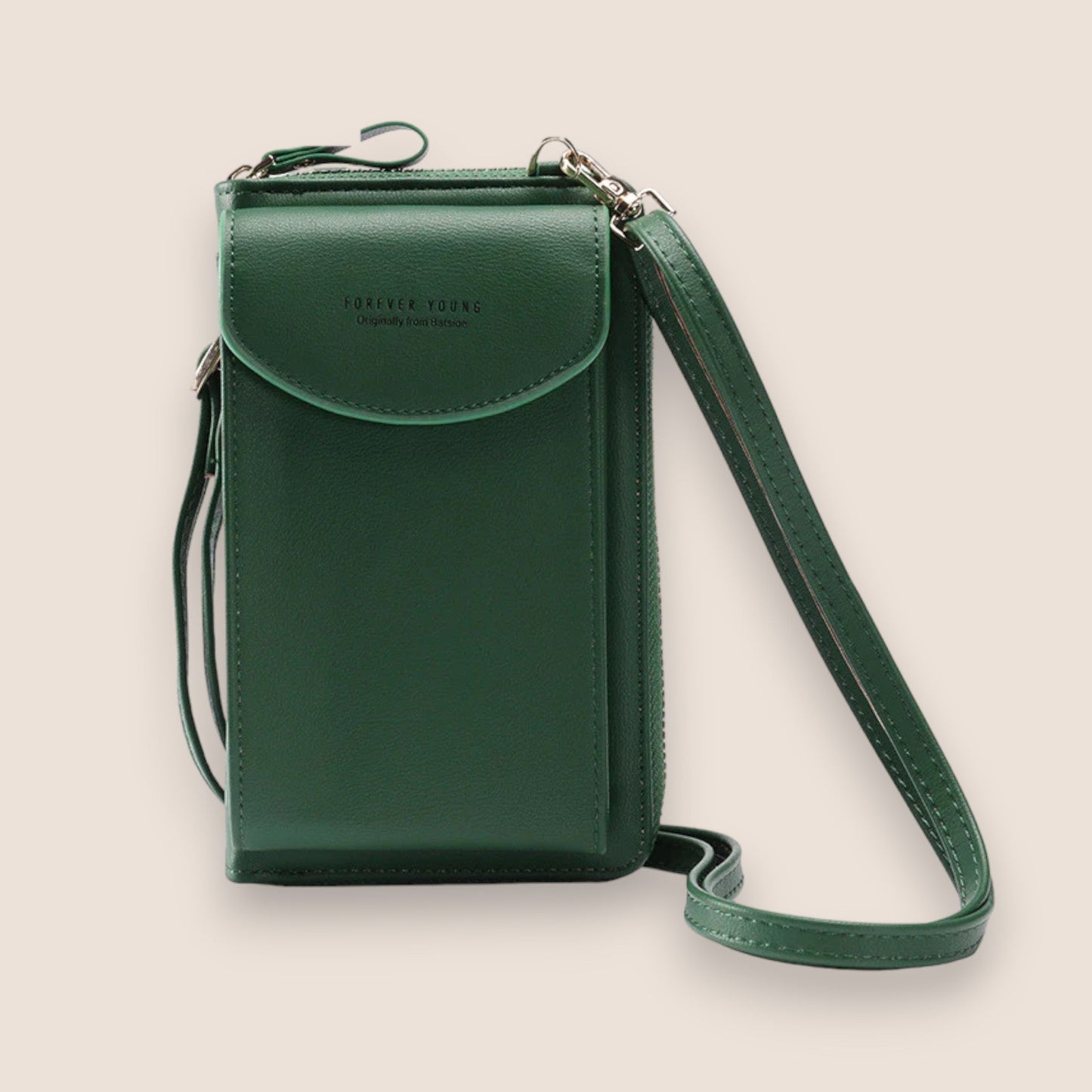Amarise - Schultertasche für Telefon Geldbörse "Immer Jung"