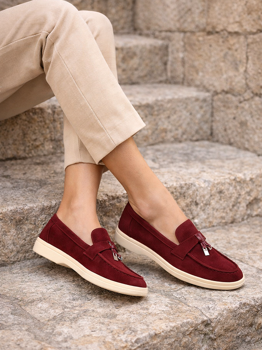 Elegante Slip-On Loafer für Damen aus Wildleder – Bequem, Leicht & Stilvoll