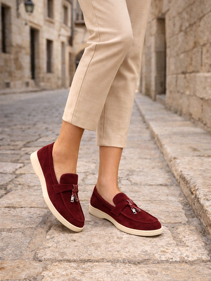 Elegante Slip-On Loafer für Damen aus Wildleder – Bequem, Leicht & Stilvoll