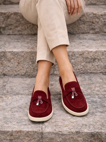 Elegante Slip-On Loafer für Damen aus Wildleder – Bequem, Leicht & Stilvoll