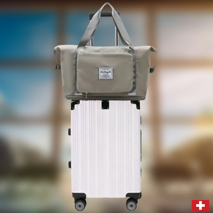 Große Damen Reisetasche mit Schuhfach – Faltbare Travel Bag für Handgepäck & Wochenende
