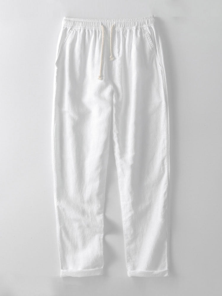Leichtes Sommer Set aus Hemd & Hose für Herren – Luftiges Freizeit Outfit aus Leinenmix
