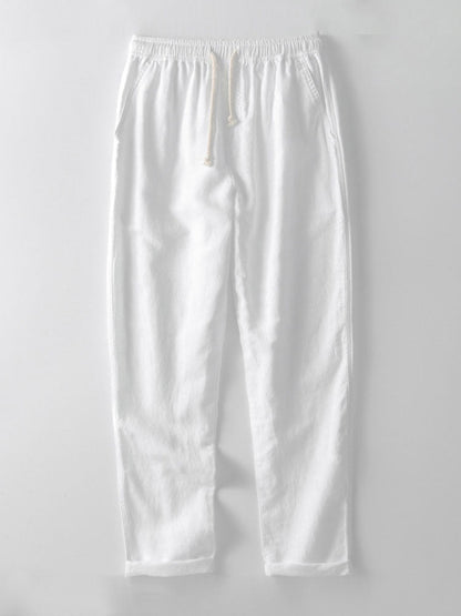 Leichtes Sommer Set aus Hemd & Hose für Herren – Luftiges Freizeit Outfit aus Leinenmix