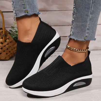 Orthopädische Slip-On Sneaker für Damen – Komfortable Air-Sohle & Schmerzlindernd