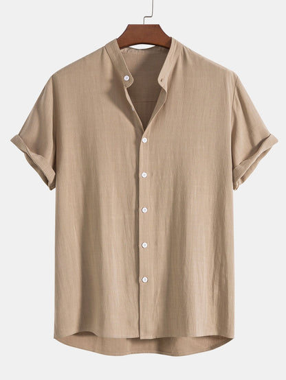 Leichtes Sommer Set aus Hemd & Hose für Herren – Luftiges Freizeit Outfit aus Leinenmix
