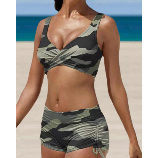 Sportlicher Bikini mit Shorts-Design für Damen – Komfort & Bewegungsfreiheit