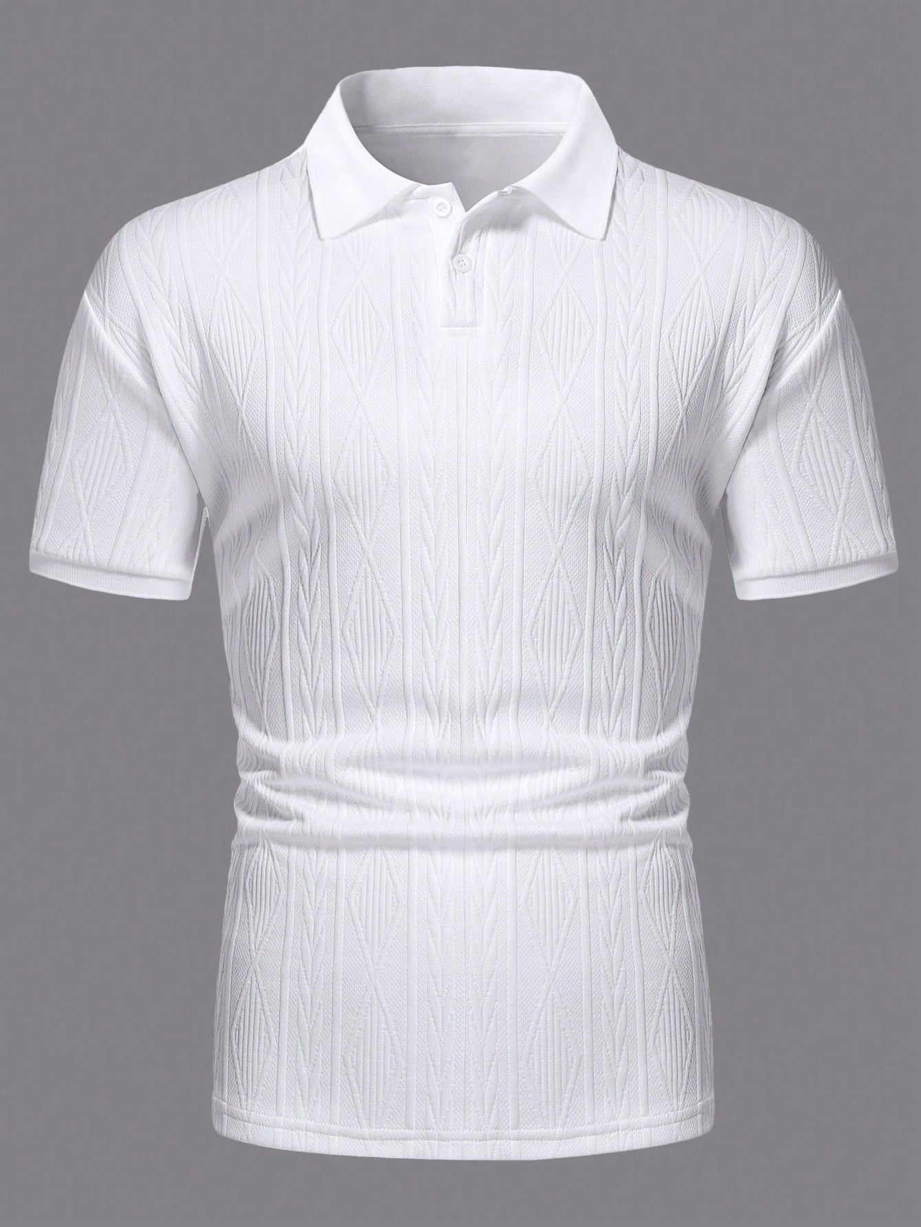 Strukturiertes Polo-Shirt für Herren – Elegantes Kurzarmshirt atmungsaktiv & stilvoll