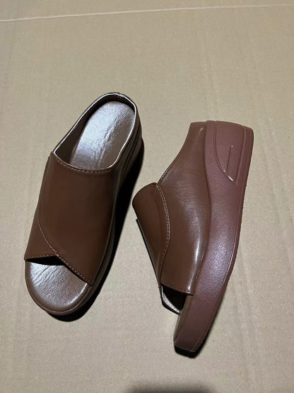 Clara - Elegante und Orthopädische Plateau-Sandalen mit Offener Spitze