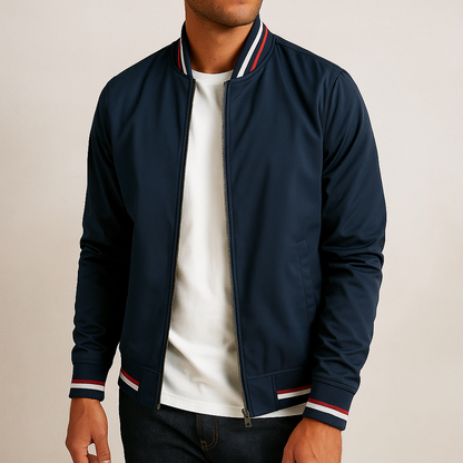 Marceau - Sportliche Frühlingsjacke für Herren | Bomberjacke mit Reißverschluss und Windschutz