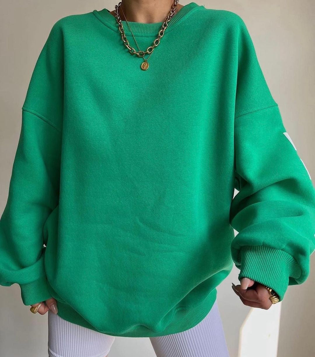 Avelyne - Bequemer und Eleganter Oversize-Pullover für Frauen mit Großen Buchstaben