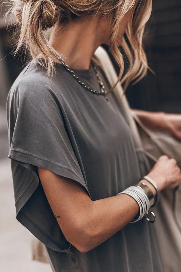 Émilie - Oversize Maxikleid T-Shirt Unverzichtbar, Bequem und Stylisch für Frauen
