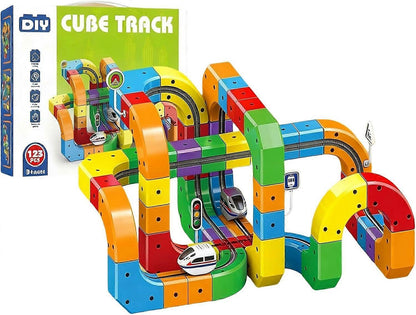Tracivie - Selbstmontage Würfelbahn – Kreativ & Aktiv – DIY Zugspiel