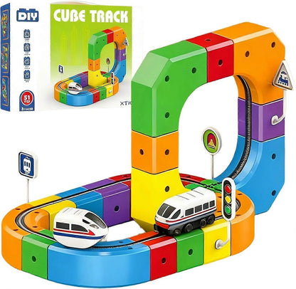 Tracivie - Selbstmontage Würfelbahn – Kreativ & Aktiv – DIY Zugspiel