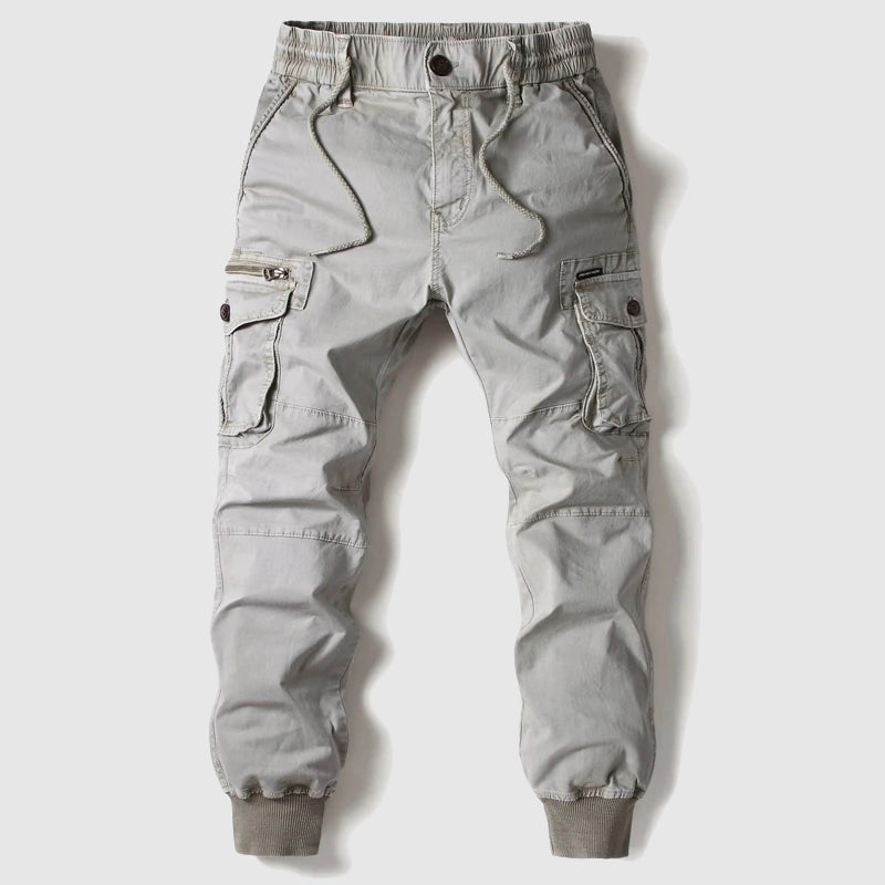Marcel - Jogger Cargo Hose für Herren, Schwarz, Lässiger Schnitt