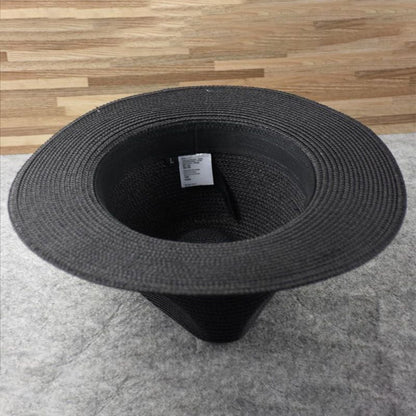 Klassischer Fedora Strohhut für Herren – Eleganter Sommerhut mit UV-Schutz & Reiseetui