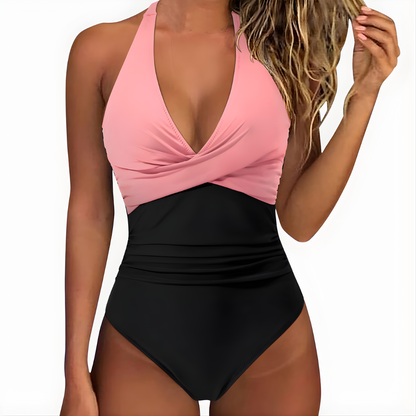 Sommerlicher Badeanzug für Damen mit Halterneck & Figurformendem Design