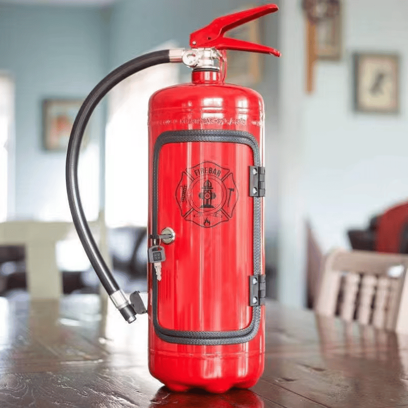 Feuerlöscher Mini Bar mit Geheimfach – Origineller Getränkeschrank für Zuhause & Partys