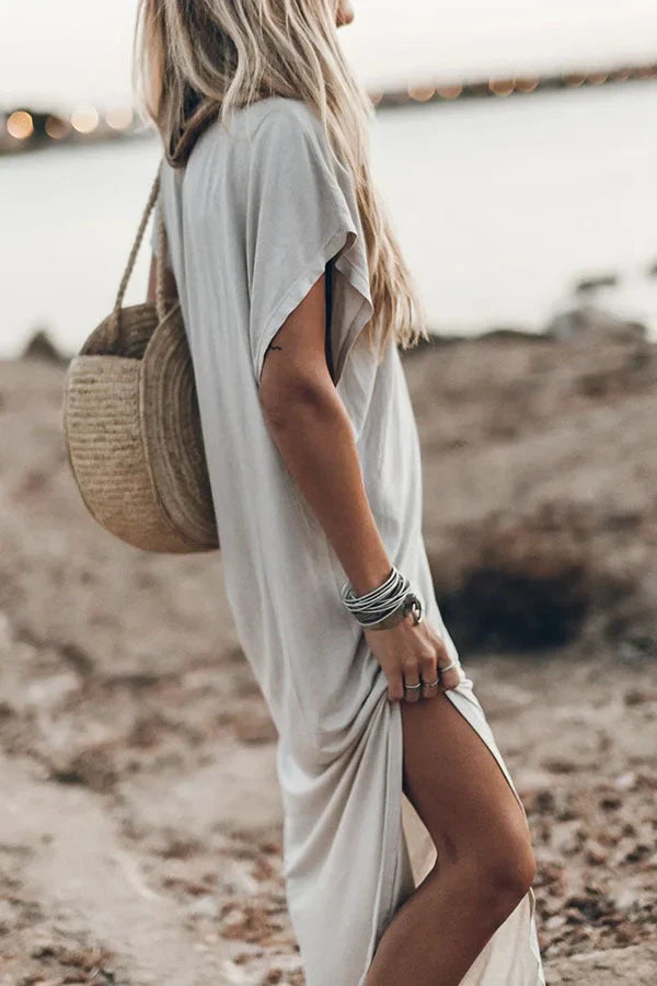 Émilie - Oversize Maxikleid T-Shirt Unverzichtbar, Bequem und Stylisch für Frauen