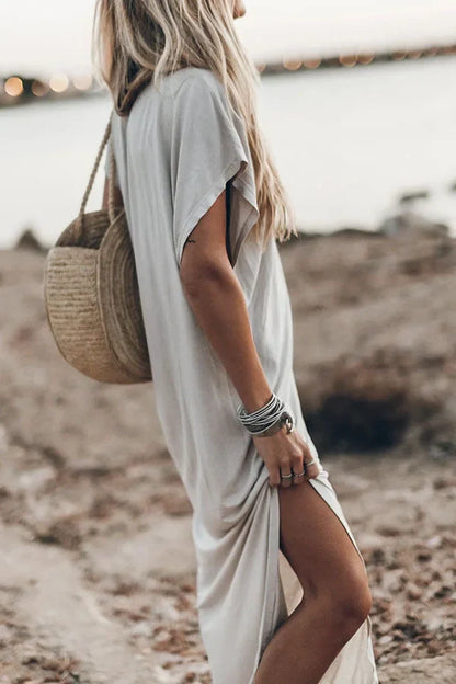 Émilie - Oversize Maxikleid T-Shirt Unverzichtbar, Bequem und Stylisch für Frauen