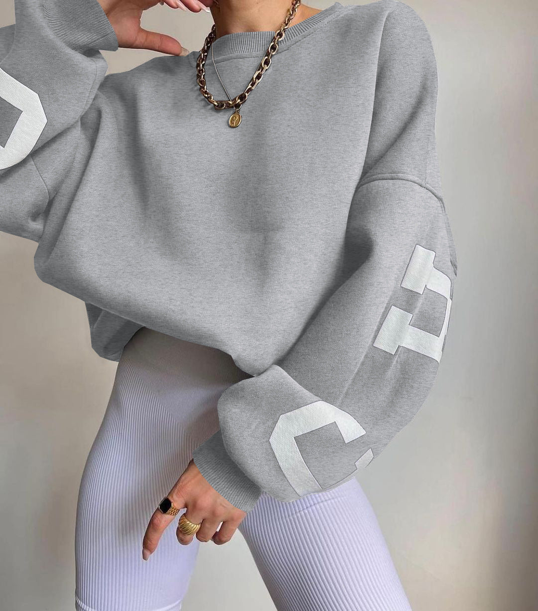Avelyne - Bequemer und Eleganter Oversize-Pullover für Frauen mit Großen Buchstaben
