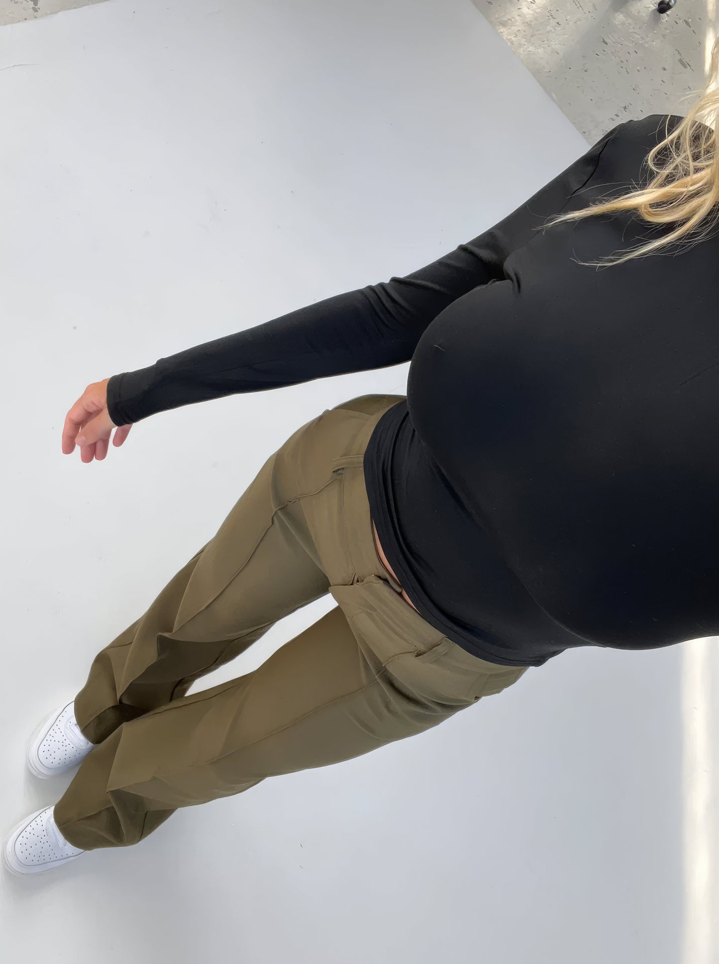 Floréa - Elegante Hochtaillierte Stretchhose mit Geradem Bein für Frauen
