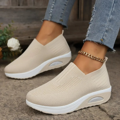 Orthopädische Slip-On Sneaker für Damen – Komfortable Air-Sohle & Schmerzlindernd