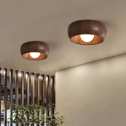 LigneNature - Minimalistische Moderne Deckenlampe Holz-Effekt