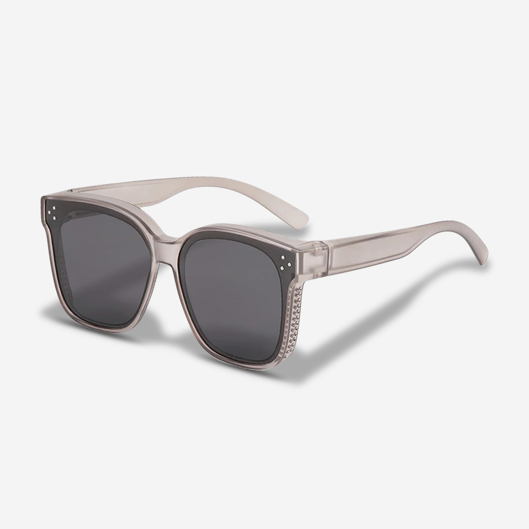 Elegante Oversize Sonnenbrille für Damen – Klassisches Design mit Gold-Detail & UV400 Schutz