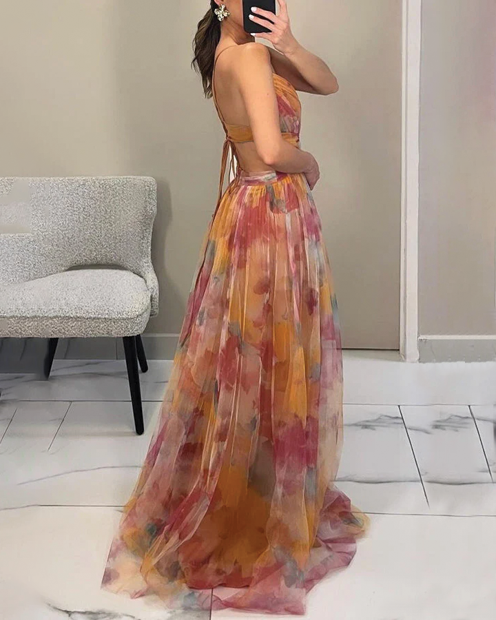 Liliane - Maxikleid mit Blumenmuster