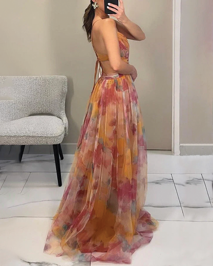 Liliane - Maxikleid mit Blumenmuster