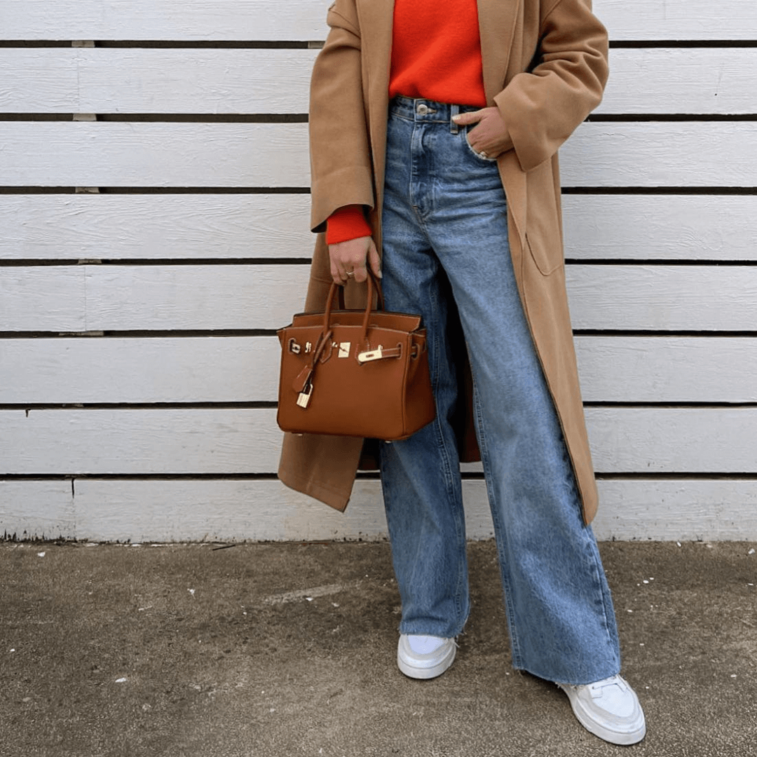 Salomé - Mirabella – Subtiler Luxus-Handtasche aus veganem Leder mit goldenen Details, einfarbig