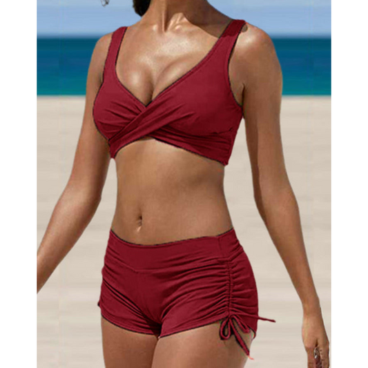 Sportlicher Bikini mit Shorts-Design für Damen – Komfort & Bewegungsfreiheit