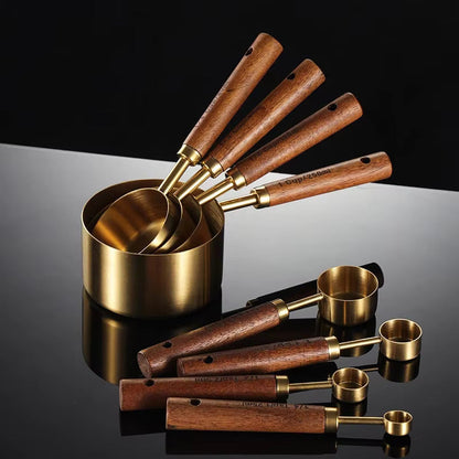 Prestinox - Luxuriöses 8-teiliges personalisiertes Set – Massivholz Eiche & Edelstahl