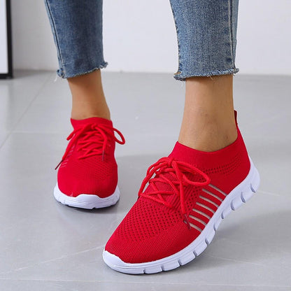Atmungsaktive Damen Sneaker mit Memory-Sohle – Leichte Mesh Turnschuhe für Alltag & Komfort