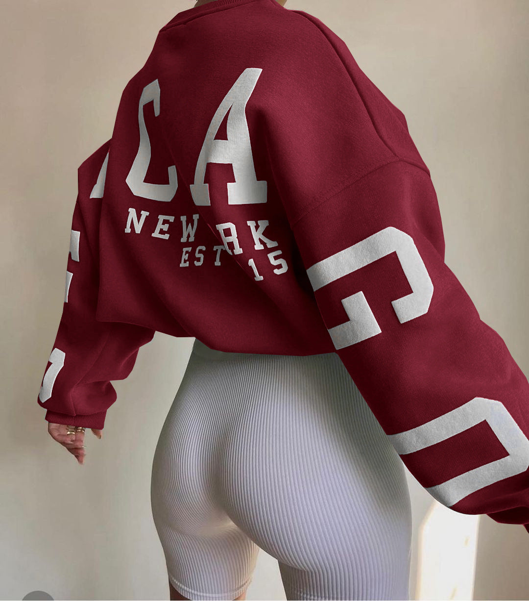 Avelyne - Bequemer und Eleganter Oversize-Pullover für Frauen mit Großen Buchstaben