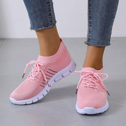 Atmungsaktive Damen Sneaker mit Memory-Sohle – Leichte Mesh Turnschuhe für Alltag & Komfort