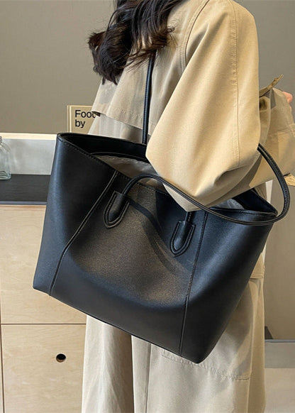 Ambrilys - Großer Klassischer Vegan-Leder Shopper für Frauen