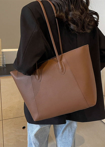 Ambrilys - Großer Klassischer Vegan-Leder Shopper für Frauen