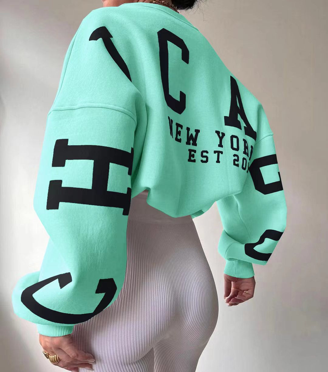 Avelyne - Bequemer und Eleganter Oversize-Pullover für Frauen mit Großen Buchstaben