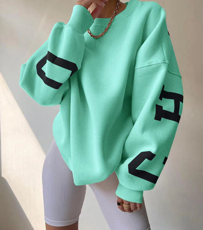 Avelyne - Bequemer und Eleganter Oversize-Pullover für Frauen mit Großen Buchstaben