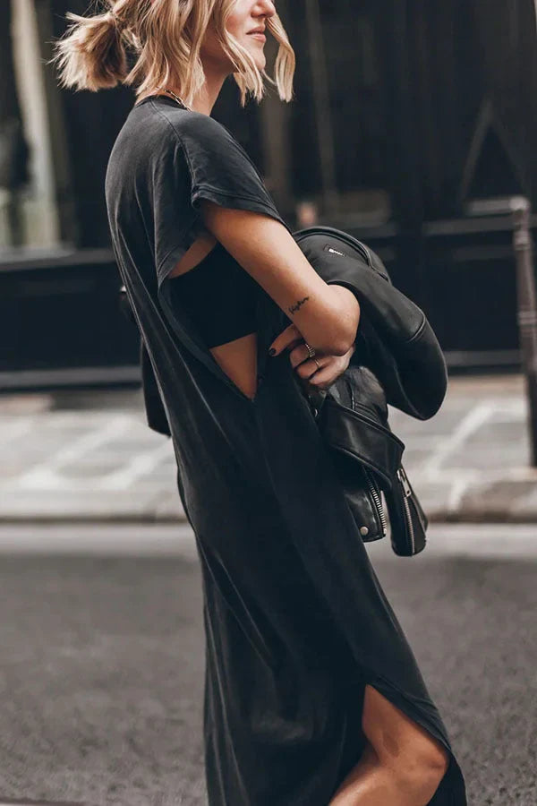 Émilie - Oversize Maxikleid T-Shirt Unverzichtbar, Bequem und Stylisch für Frauen