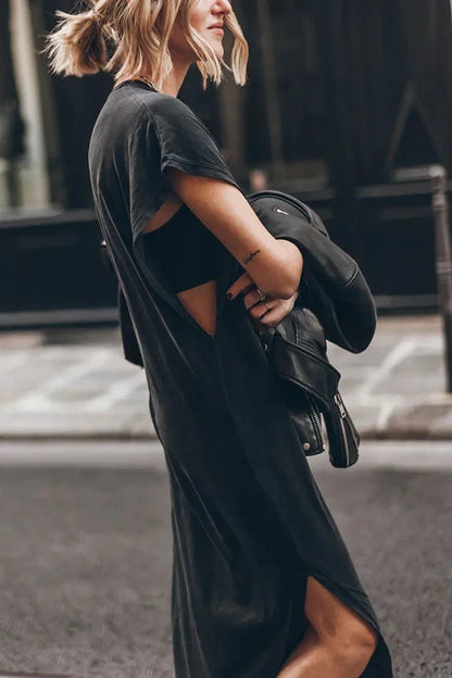 Émilie - Oversize Maxikleid T-Shirt Unverzichtbar, Bequem und Stylisch für Frauen