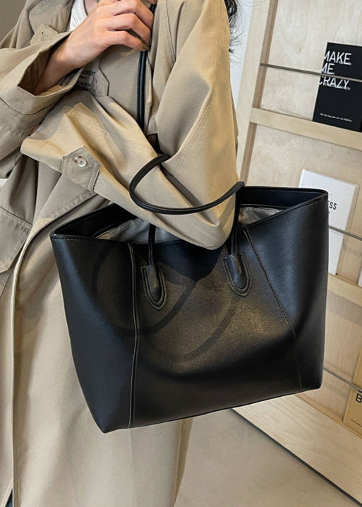 Ambrilys - Großer Klassischer Vegan-Leder Shopper für Frauen