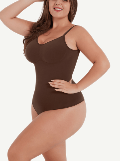 Figurformender Body mit Spaghettiträgern – Seamless Shapewear für Damen in Eleganter Passform