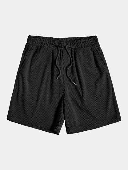 Sommer Set aus Kurzarm Hemd & Shorts – Strukturierter Freizeitlook atmungsaktiv für Herren