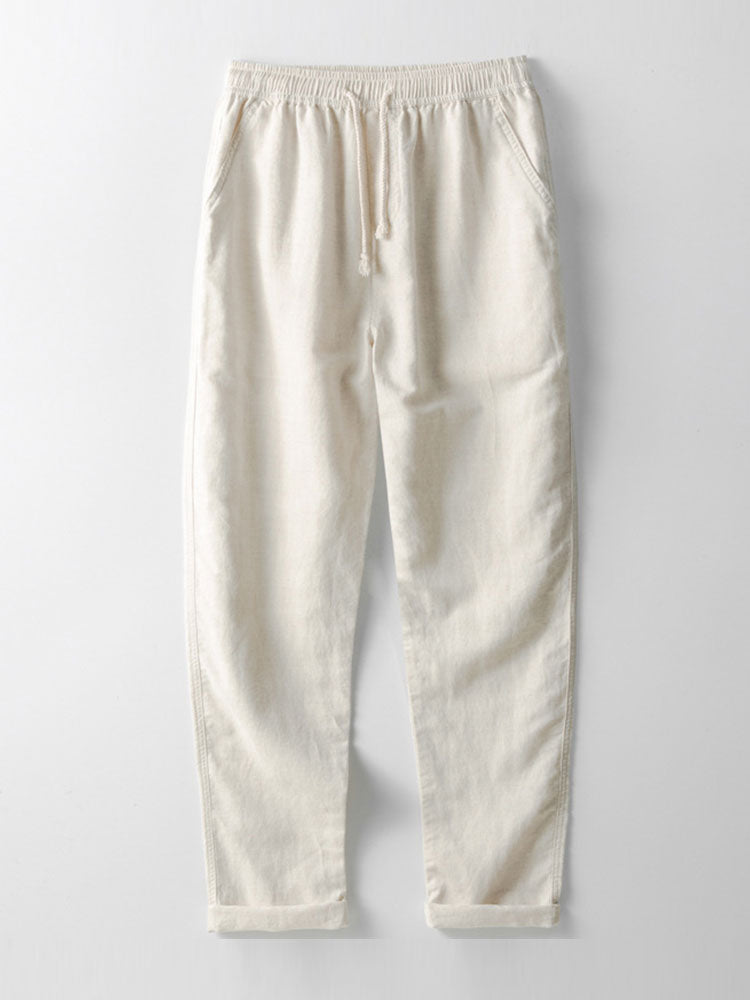 Leichtes Sommer Set aus Hemd & Hose für Herren – Luftiges Freizeit Outfit aus Leinenmix