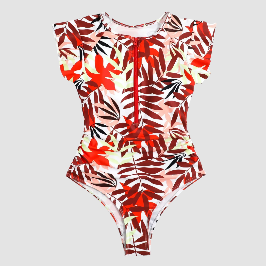 Sportlicher Damen Badeanzug mit Reißverschluss – Figurformend & bequem für Strand & Pool
