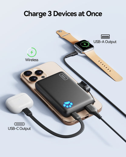 Magnetische Powerbank mit 10.000mAh – 15W Wireless & 30W Schnellladung für iPhone und MagSafe